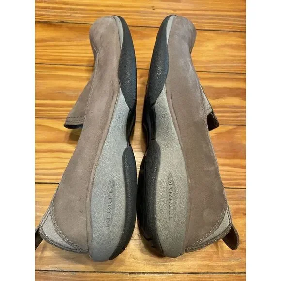 Merrell Primo Moc II Suede Taupe Nubuck Moccasins Size 6 - Picture 7 of 11